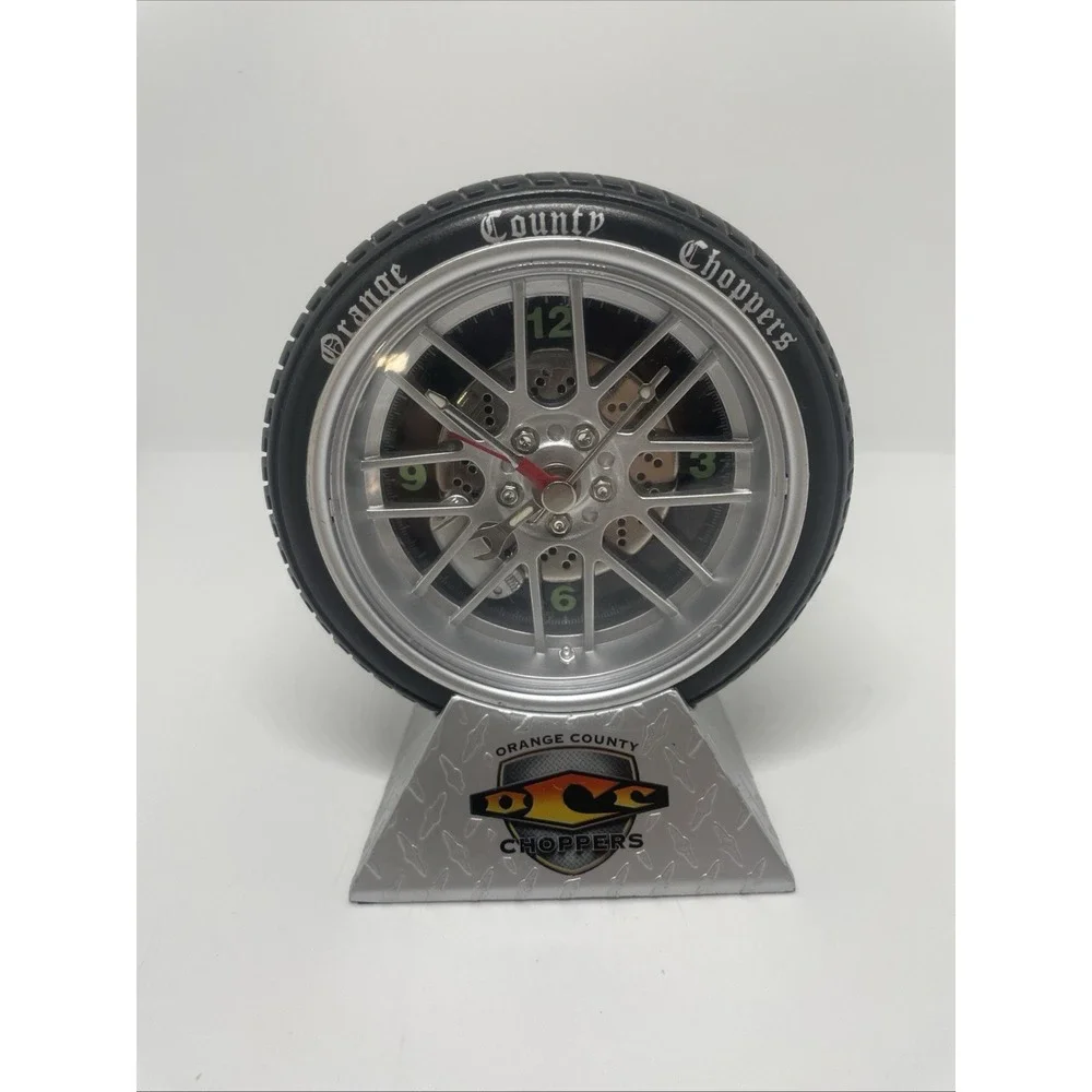 Orange County Choppers Tire‎ Wall Clock Garage Workshop Decor - Works Great